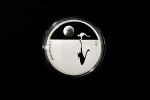 2009 Kangaroo at Sunset $1 0.999 silver proof coin, 1 troy ounce