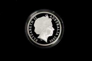 2006 Tasmania 150 Years of State Government fine 0.999 silver proof $5 coin, 36.31 grams - 2