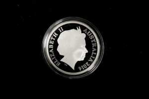 2014 ACT 25 Years of Territory Government $5 0.999 silver proof coin, 36.31 grams - 2