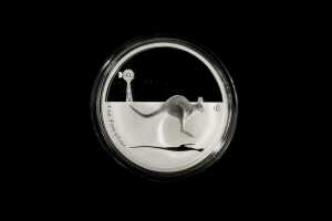 2014 Kangaroo in Outback F15 Privy Mark $1 0.999 silver proof coin, 1 troy ounce