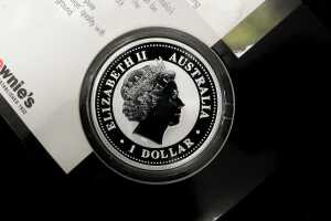 Australian Silver Kookaburra 2006 $1 silver superior bullion coin, 1oz - 3