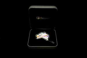 2013 Australian Map Shaped Kangaroo $1 0.999 silver coin, 1 troy ounce - 3