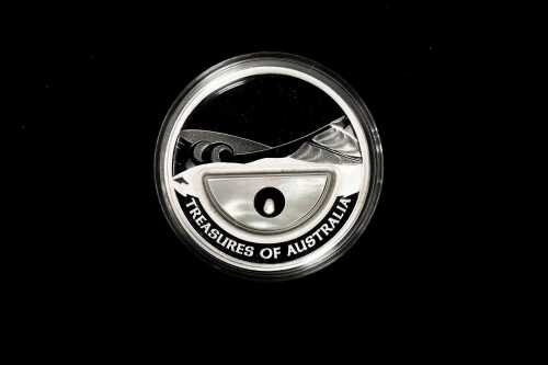 2011 Treasures of Australia Pearls $1 0.999 silver proof coin, 1 troy ounce