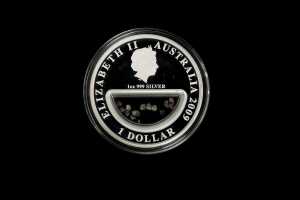 2009 Treasures of Australia Diamonds $1 0.999 silver proof coin, 1 troy ounce - 2