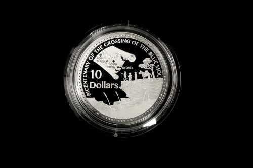 2013 Bicentenary of the Crossing of the Blue Mountains $10 fine 0.999 silver proof coin, 61 grams