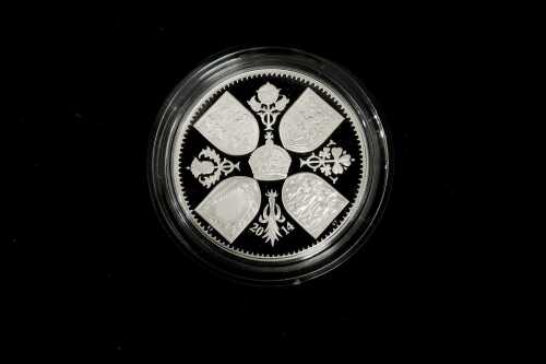 2014 First Birthday of HRH Prince George of Cambridge UK &pound;5 0.925 silver proof coin, 28.28 grams