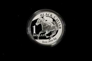 Black Caviar coin and PNC set, including 0.999 silver proof coin, 1 troy ounce - 2