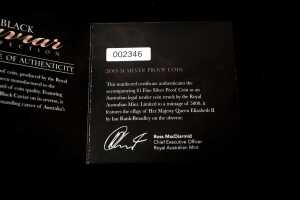 Black Caviar coin and PNC set, including 0.999 silver proof coin, 1 troy ounce - 4