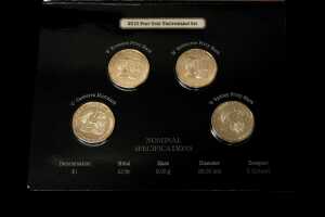 2010 100 Years of Australian Coinage coin set including a 0.999 silver proof coin, 11.66 grams - 2