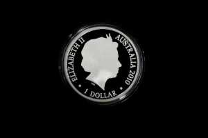 2010 Kangaroo at Sunset F15 Privy Mark $1 0.999 silver proof coin, 1 troy ounce - 2