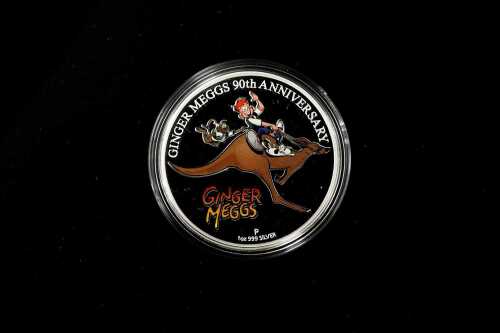 2011 90th Anniversary of Ginger Meggs $1 0.999 silver proof coin, 1 troy ounce