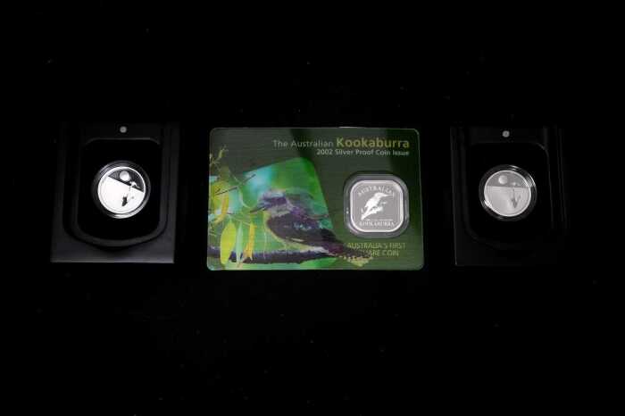 Three Australian animal 0.999 silver proof coins, totalling 27.61 grams