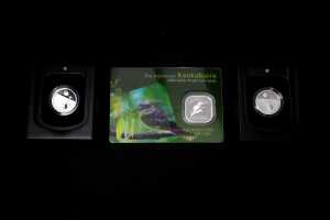 Three Australian animal 0.999 silver proof coins, totalling 27.61 grams