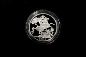 2013 Royal Birth UK &pound;5 0.925 silver proof coin, 28.28 grams