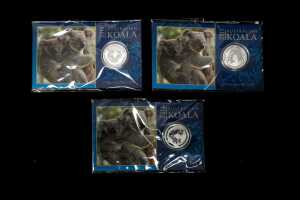 A group of Australian animal 0.999 silver coins, totalling 21.39 grams - 2