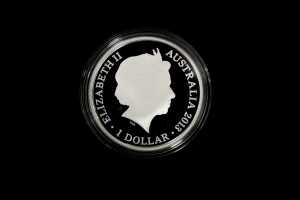 2013 Kangaroo in Outback F15 Privy $1 0.999 silver proof coin, 1 troy ounce - 2