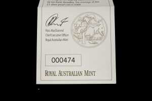 2013 Kangaroo in Outback F15 Privy $1 0.999 silver proof coin, 1 troy ounce - 4