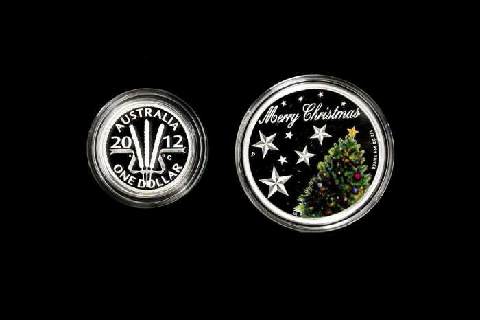 Two silver 0.999 proof coins, totalling 27.21 grams