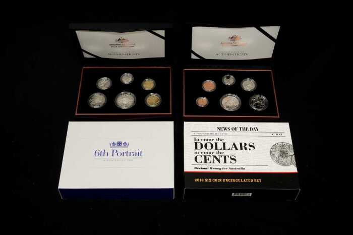 Two Royal Australian Mint six-coin sets