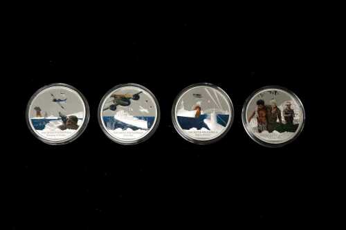 2012 Battle for Australia 1942 $1 0.999 silver proof four-coin set, totalling 100 grams