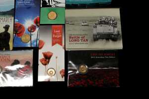 Group of assorted remembrance collectable coins and PNCs - 5