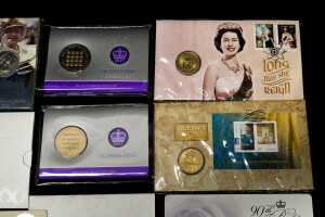 Group of assorted H.M. Queen Elizabeth II collectable coins and PNCs - 3