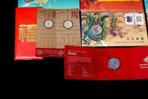 Group of assorted Lunar New Year collectable coins and PNCs - 4