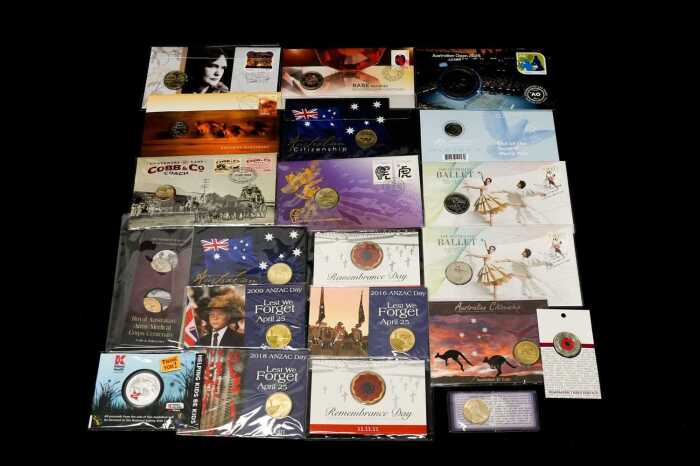 Group of assorted collectable coins and PNCs
