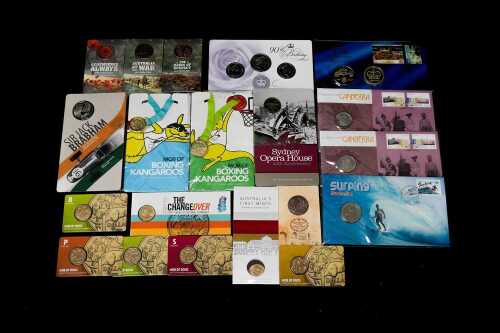 Group of assorted collectable coins and PNCs