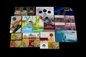 Group of assorted collectable coins and PNCs