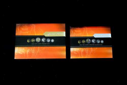 Two 2012 Six Coin sets