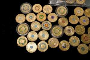 A group of assorted Australian coloured $2 coins - 2