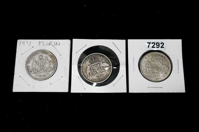 Three Australian Florins