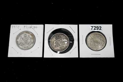 Three Australian Florins