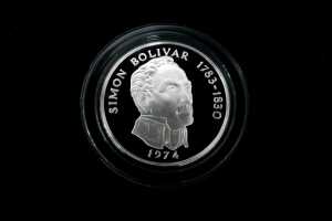 1974 Panama 20 Balboas sterling silver proof coin, 130.93 grams - 2