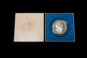 1974 Panama 20 Balboas sterling silver proof coin, 130.93 grams - 3