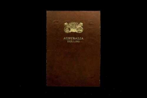 A Dansco album of Shillings, pre-decimal Australian coins