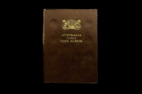 A Dansco album of Florins, pre-decimal Australian coins