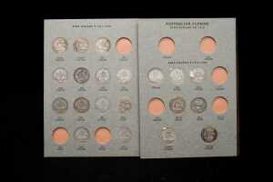 A Dansco album of Florins, pre-decimal Australian coins - 2