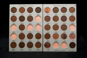Dansco Penny Album, pre-decimal Australian coins - 3