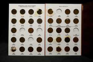Half penny and penny Dansco coin albums - 2