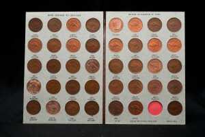 Dansco Penny album including 1925 and 1946. pre-decimal Australian coins - 2