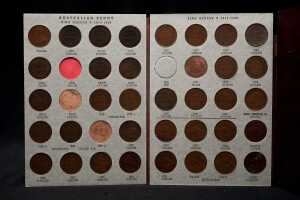 Dansco Penny album including 1925 and 1946. pre-decimal Australian coins - 3