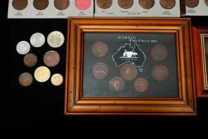 A Dansco album of Australian pennies plus other coins - 2