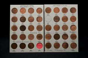 A Dansco album of Australian pennies plus other coins - 4