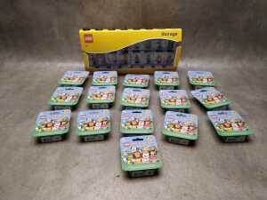 LEGO Minifigure storage case and figures, sealed