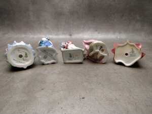 Four Royal Doulton porcelain figures, including Miss Demure - 5