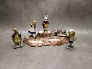 Collection of Royal Doulton and Beswick 'Alice in Wonderland' porcelain figures - 2