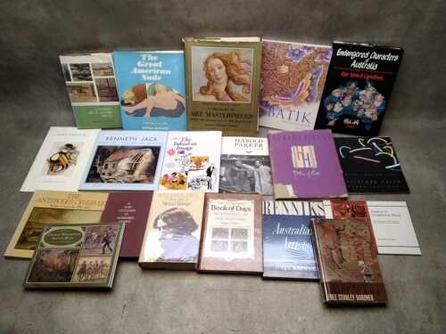 Art reference books, including A Treasury of Art Masterpieces