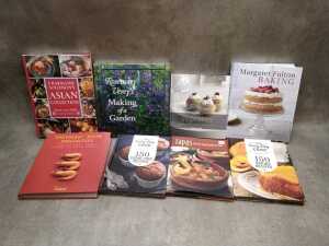 Cookbook and gardening reference books, including Margaret Fulton Baking - 4